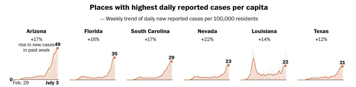 Covid-19 death in the US - 2020