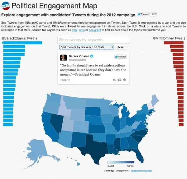 Twitter US political engagement map 2012 merkapt