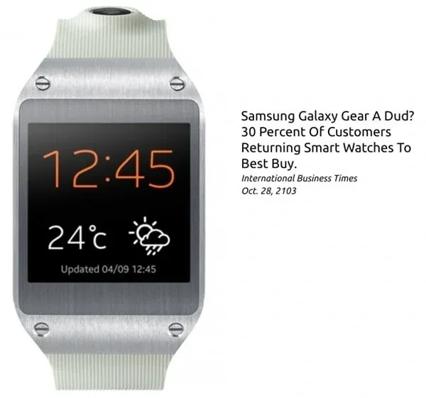 stupid products galaxy gear smartwatch - merkapt